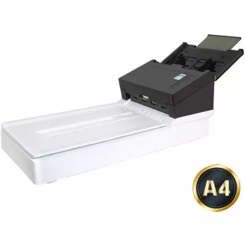 Σαρωτής ADF Avision AD360GF — ADF A4, 600 x 1200 DPI, τροφοδοσία 100 φύλλων, CIS, Duplex, LCD, λευκός