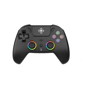 Ασύρματο χειριστήριο παιχνιδιών DELTACO GAM-189 RGB Hall Effect Μαύρο — ασύρματο, φωτισμός RGB, αισθητήρες Hall Effect