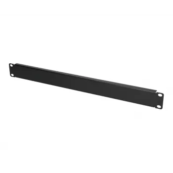 Τυφλό πάνελ rack Extralink Front Blank Panel 1U 19 inch μαύρο, χαλύβδινο κουτί