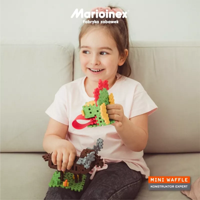 Παιχνίδι δομικών Marioinex Blocks mini Waffle Expert — 100 τεμ., πολύχρωμο, ηλικία 3+