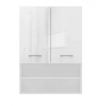 Topeshop POLA MINI DK ντουλάπι μπάνιου σε λευκό γυαλιστερό λευκό
