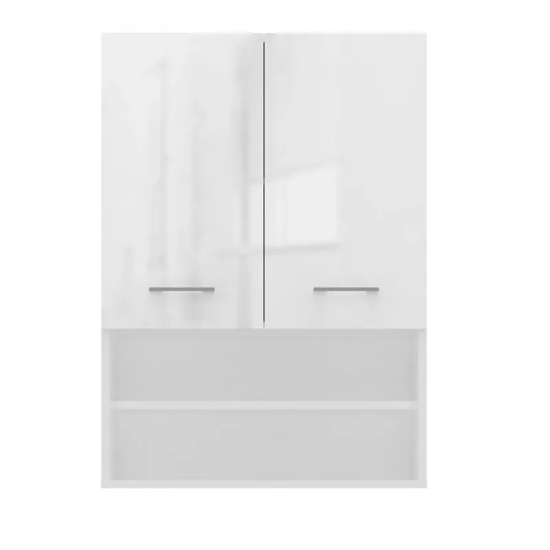 Topeshop POLA MINI DK ντουλάπι μπάνιου σε λευκό γυαλιστερό λευκό