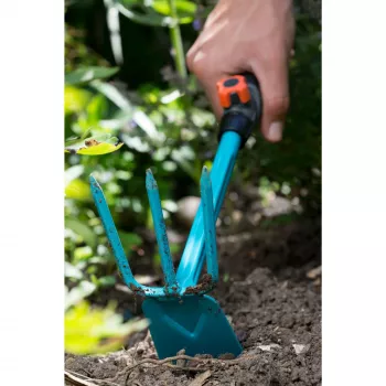 Gardena 08915-20 - Τσάπα χειρός - τραπεζοειδής - χάλυβας - μπλε - μαύρο/πορτοκαλί (08915-20)