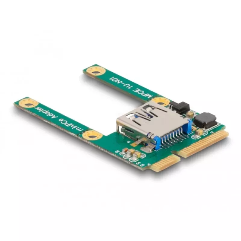 DeLOCK Mini PCIe I/O 1 x USB 2.0 Type-A υποδοχή θηλυκή Full-Size Half-Size