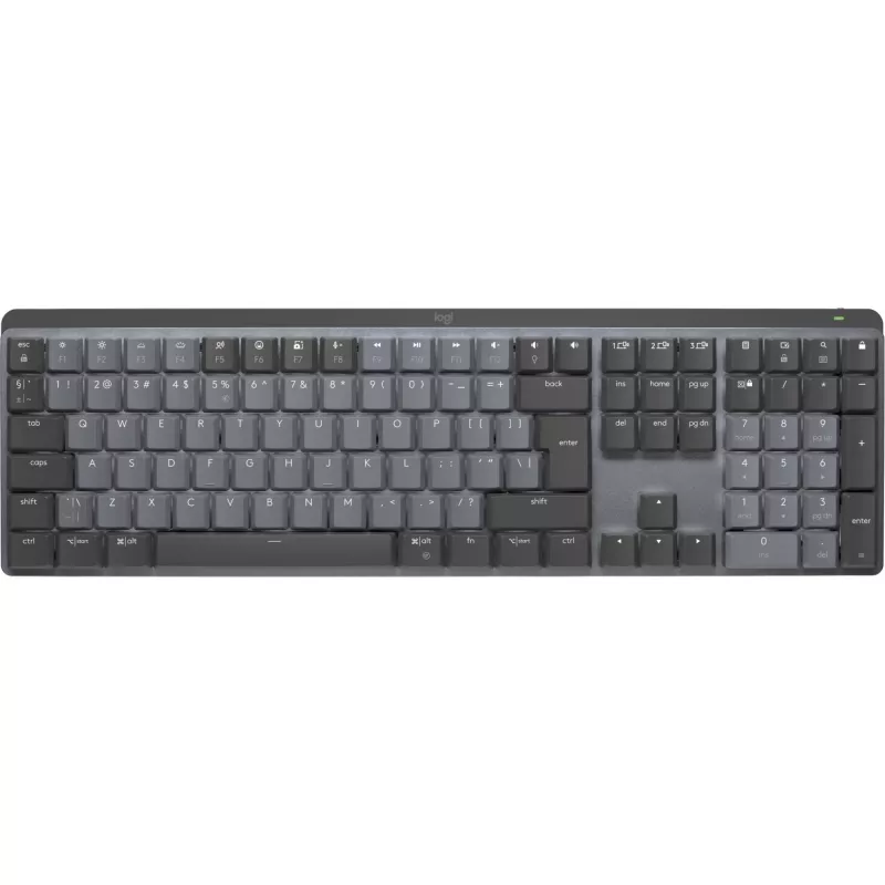 Logitech MX Mechanical Πληκτρολόγιο, Γραφείο, RF Wireless, Bluetooth, QWERTY US International, Graphite