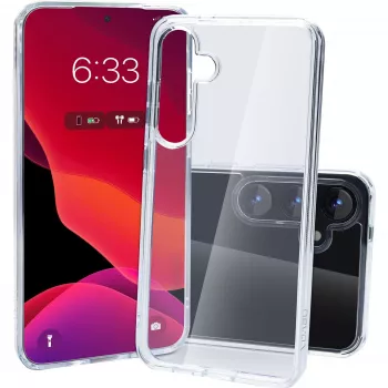 nevox StyleShell SHOCKFlex 2463 θήκη για Samsung Galaxy S25+, πολυανθρακικό/TPU, διάφανη