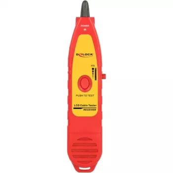 Ελεγκτής καλωδίων δικτύου DeLOCK 86109 Κόκκινο Κίτρινο