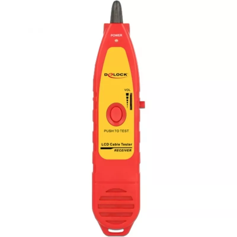 Ελεγκτής καλωδίων δικτύου DeLOCK 86109 Κόκκινο Κίτρινο