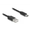 Καλώδιο USB DeLOCK USB 2.0 0,75 m USB A USB C Μαύρο 90368