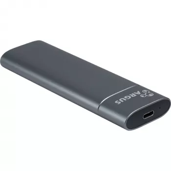 Inter-Tech GD-MS013 θήκη δίσκου M.2 NVMe, USB-C 3.2 Gen 2 10 Gbit/s, 113x37x12 mm, γκρι