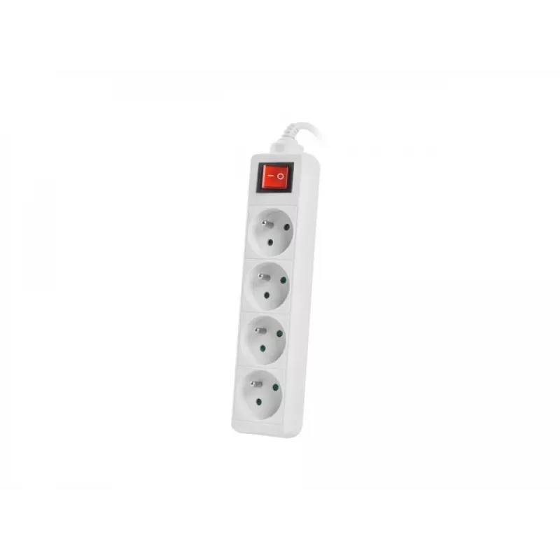 Πολύπριζο Lanberg PS1-04E-0150-W 1,5m 4 υποδοχές AC εσωτερικού χώρου λευκό