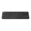 Logitech Wireless Touch Keyboard K400 Plus - πληκτρολόγιο - ασύρματο - 2.4 GHz - ελβετικό - μαύρο