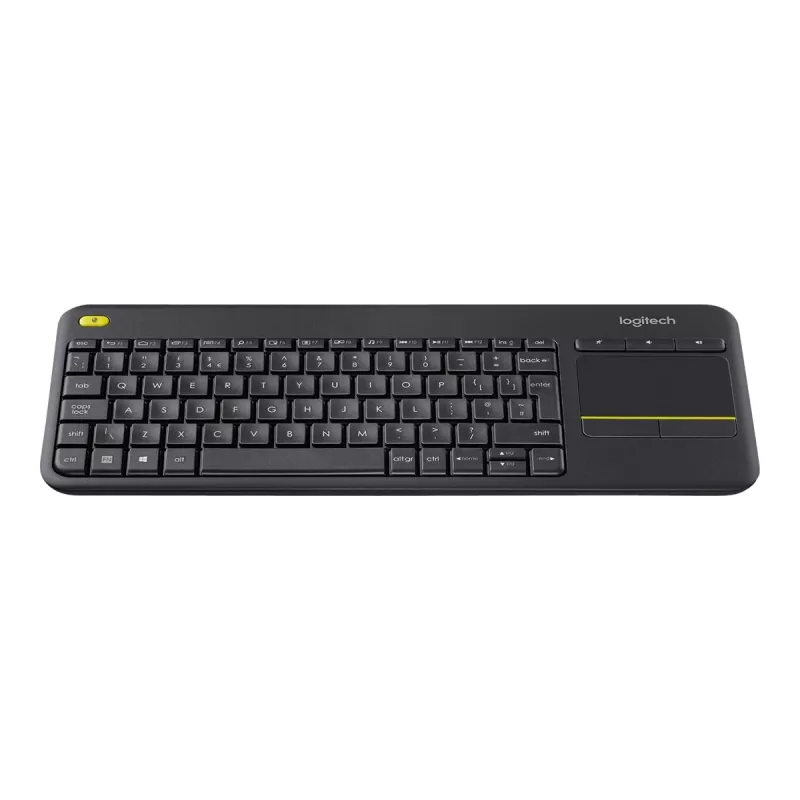 Logitech Wireless Touch Keyboard K400 Plus - πληκτρολόγιο - ασύρματο - 2.4 GHz - ελβετικό - μαύρο