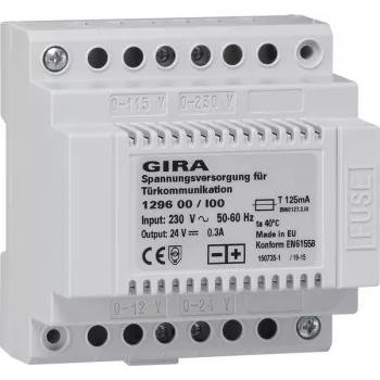GIRA 1296 00 Μετασχηματιστής τροφοδοσίας Γκρι (129600)