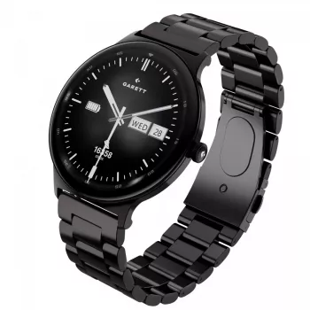 Smartwatch Garett Quantum — ανοξείδωτο ατσάλι ασημί