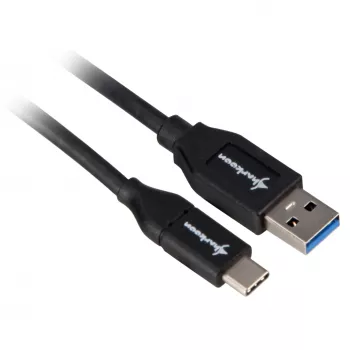 Sharkoon USB 3.2 Gen 2 καλώδιο USB-A αρσενικό > USB-C μαύρο 1 μέτρο - Καλώδιο - Ψηφιακό/Δεδομένα