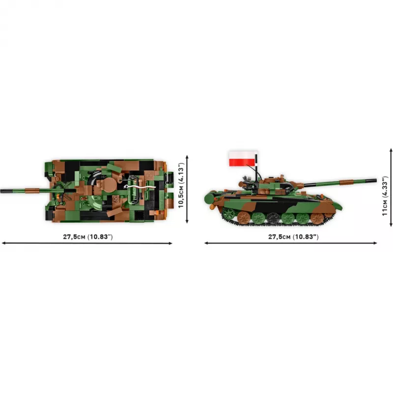 Σετ κατασκευής COBI T-72M1R PL/UA Ένοπλες Δυνάμεις 724 τεμάχια