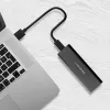 Θήκη SSD QOLTEC 50312 μαύρη για δίσκο M.2 SATA / NVMe, USB Type-C