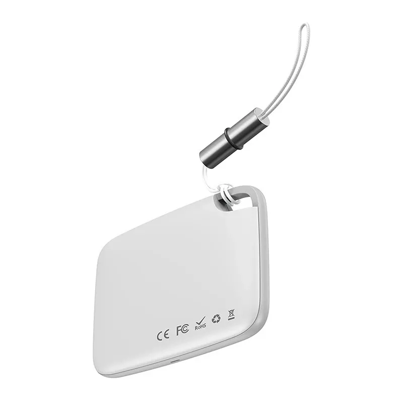 Baseus T2 ZLFDQT2-02 μίνι εντοπιστής κλειδιών (tracker), 75 mAh, 80–100 dB, λευκό