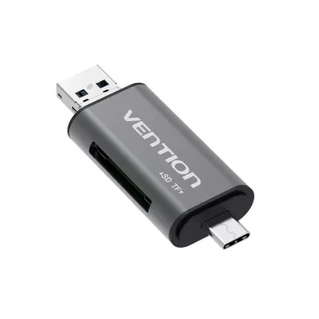 Πολυλειτουργικός αναγνώστης καρτών Vention USB3.0 γκρι μέταλλο Type