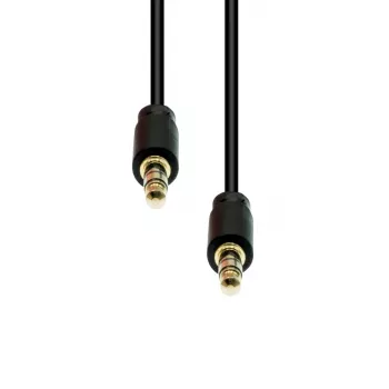 Καλώδιο λεπτό 3 ακίδων M-M ProXtend M3S-015, 1,5 m, μαύρο