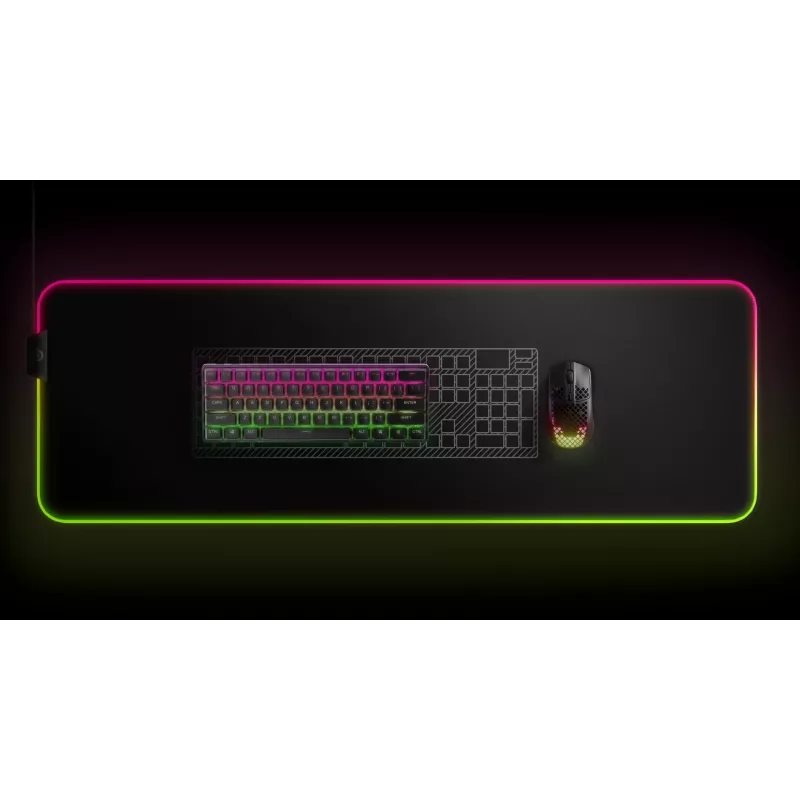 Μηχανικό gaming πληκτρολόγιο STEELSERIES Apex Pro Mini Wireless — 60% form factor, USB + RF Wireless + Bluetooth, QWERTY US, μαύρο