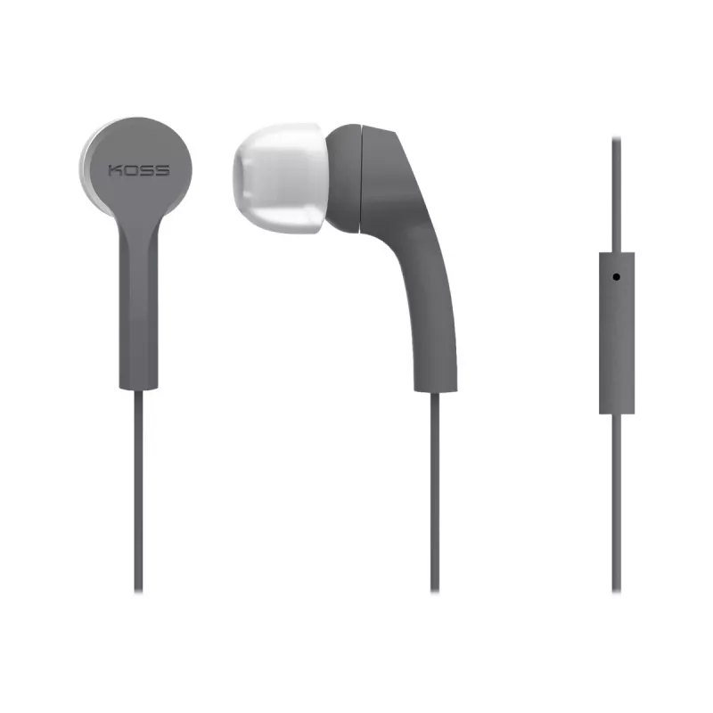 Koss | Ακουστικά | KEB9iGRY | Ενσύρματα | In-Ear | Μικρόφωνο | Γκρι