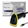 Qoltec 50867 αναγνώστης γραμμωτού κώδικα λέιζερ 1D/2D, USB, μαύρος