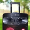Φορητό ηχείο Bluetooth karaoke MANTA SPK0803B140 140W, με μπαταρία, MIC/USB/microSD, FM, equalizer, ρόδες
