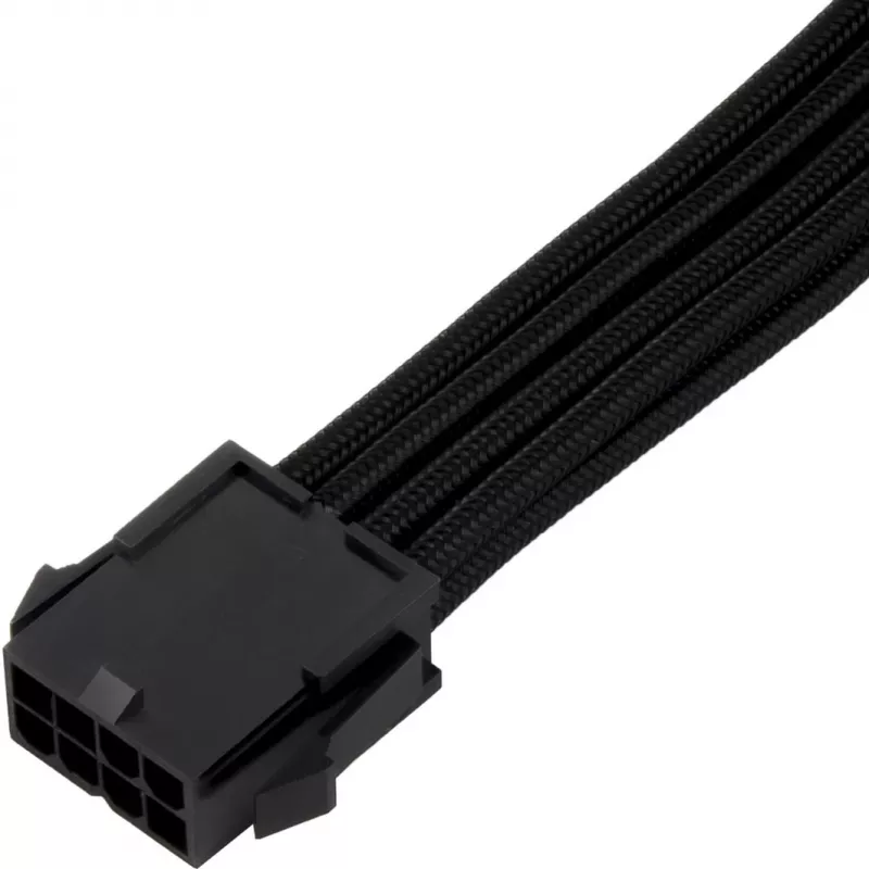 SilverStone SST-PP07E-EPS8B καλώδιο προέκτασης EPS 8 ακροδεκτών σε EPS/ATX 4+4 ακροδεκτών, 30 cm, μαύρο