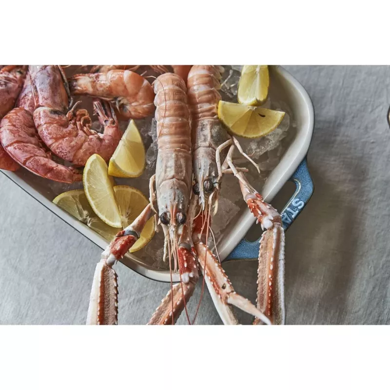 Staub 40508-172-0 Κεραμικό σετ ψησίματος ορθογώνιο, 3 τεμ., Antique Turquoise