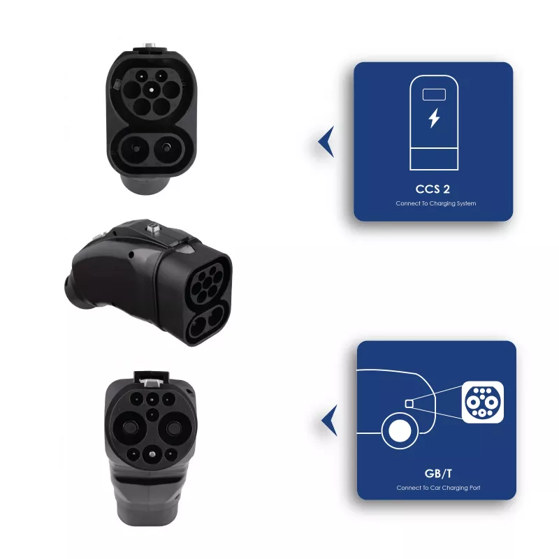 Akyga AK-SC-E20 CCS2 σε GB/T DC-Ladeadapter 1000V 250A μαύρο