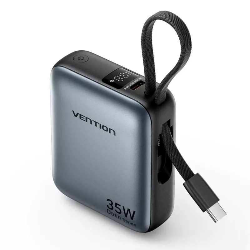 Powerbank Vention FHEH0 πολυμερές λιθίου 10000 mAh 35W USB-C μαύρο