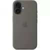 Θήκη Apple iPhone 16 Θήκη Σιλικόνης με MagSafe Πέτρινο Γκρι