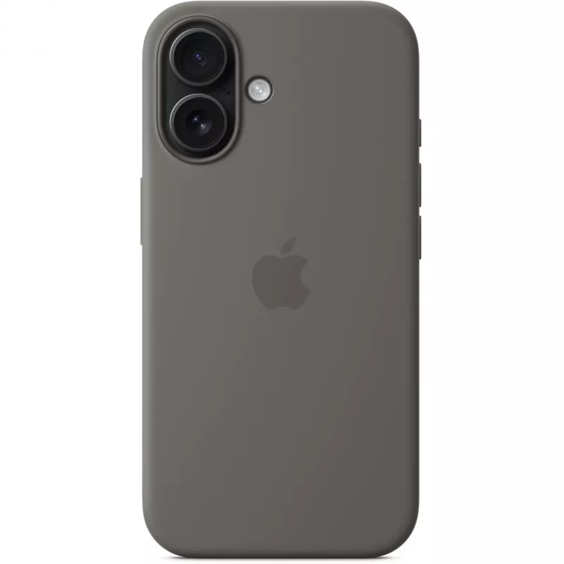 Θήκη Apple iPhone 16 Θήκη Σιλικόνης με MagSafe Πέτρινο Γκρι