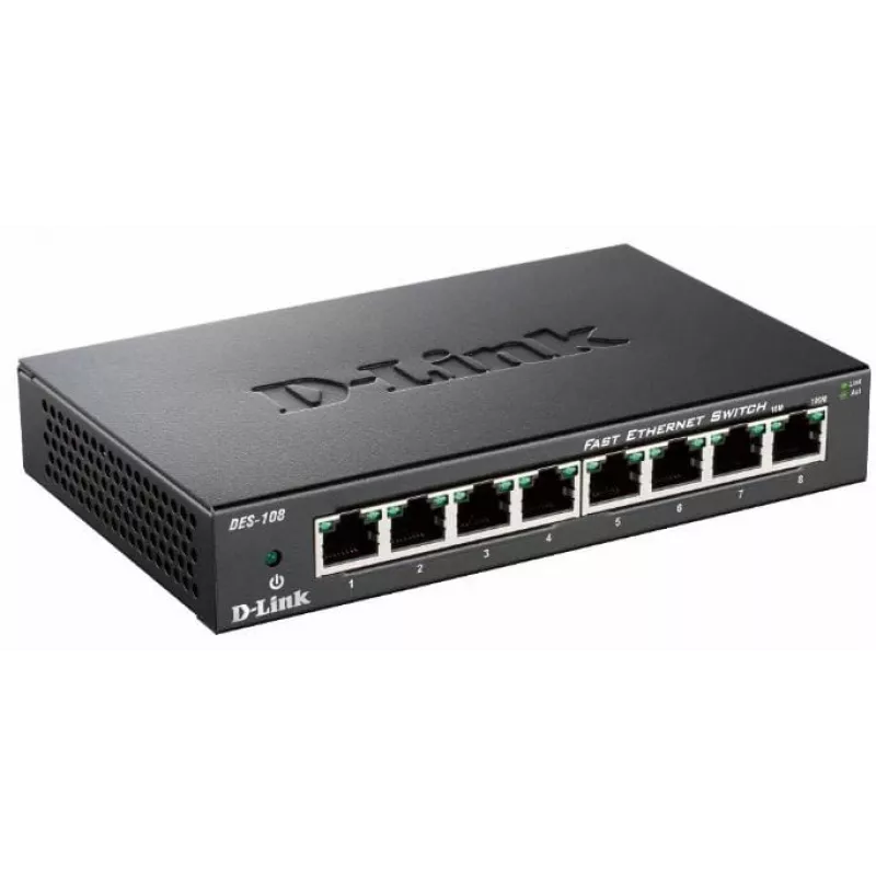 D-Link DES-108 μαύρο