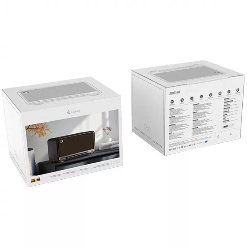 Edifier επιτραπέζιο ασύρματο ηχείο | D32 | 60 W | Bluetooth | μαύρο καρυδιά | ασύρματη σύνδεση