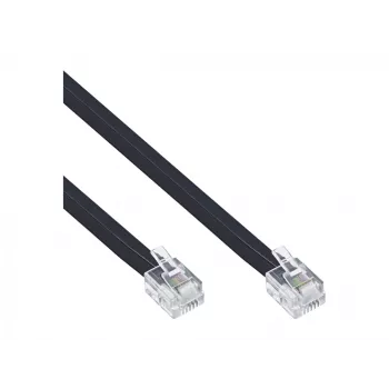 InLine καλώδιο Modular RJ12 βύσμα αρσενικό / βύσμα αρσενικό 6P6C 20m