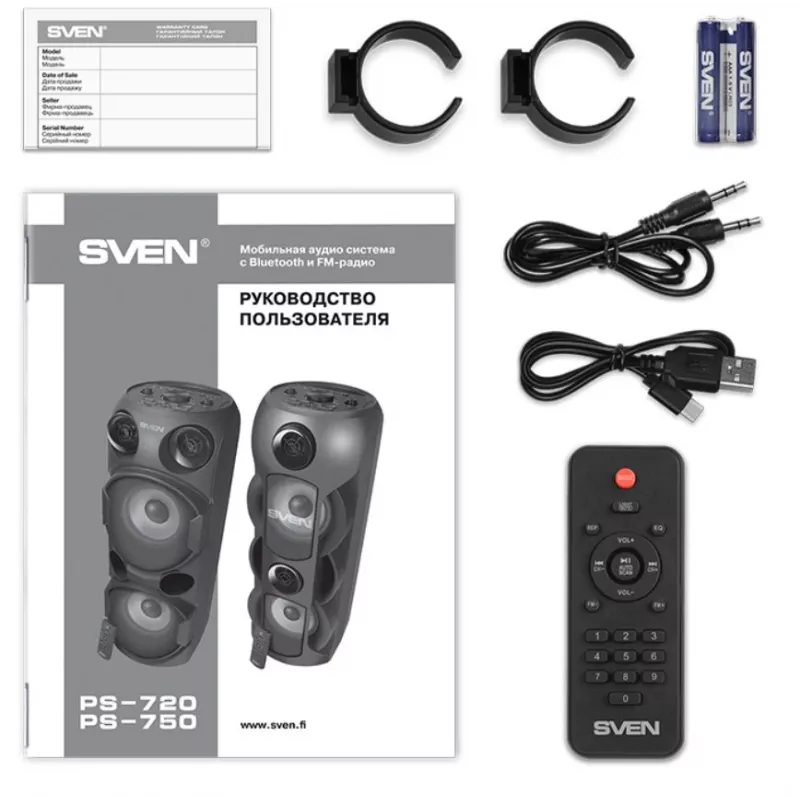 SVEN PS-720 80W Ηχείο BT μαύρο