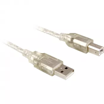 Καλώδιο USB DeLOCK 0,5 m A-B γκρι 82057