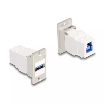 DeLOCK Panel Mount Keystone module USB 5 Gbps Type-A υποδοχή θηλυκό σε Type-B υποδοχή θηλυκό
