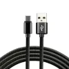 everActive Καλώδιο USB-C 1 m - μαύρο, πλεκτό, ταχεία φόρτιση, 3 A - CBB-1CB