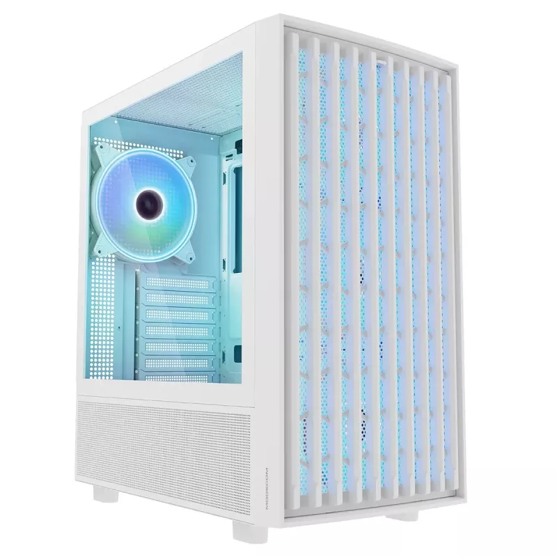 MODECOM BREEZE ARGB Flow MIDI κουτί PC, ATX, USB 3.0 ×2 + USB-C, λευκό