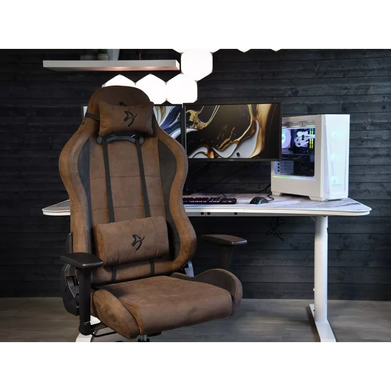 Καρέκλα gaming Arozzi Torretta SuperSoft – εργονομική καφέ, σχεδιασμός υποστήριξης