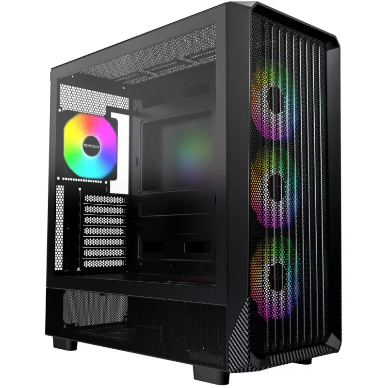 Κουτί PC Montech X5 Midi Tower Μαύρο ATX 3x Ανεμιστήρες 140 mm