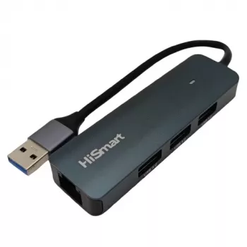 Προσαρμογέας USB-A - 3x USB 3.0, RJ45