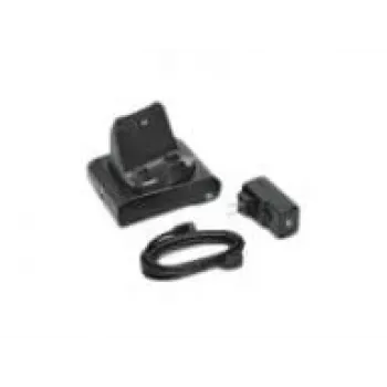 Φορτιστής φορητής συσκευής Zebra CRD-MPM-1SCHGEU1-01 — φορτιστής AC εσωτερικού χώρου για φορητούς εκτυπωτές, μαύρος