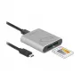 Αναγνώστης καρτών DeLOCK 91751 USB 3.2 Gen 1 Type-C Ασημί