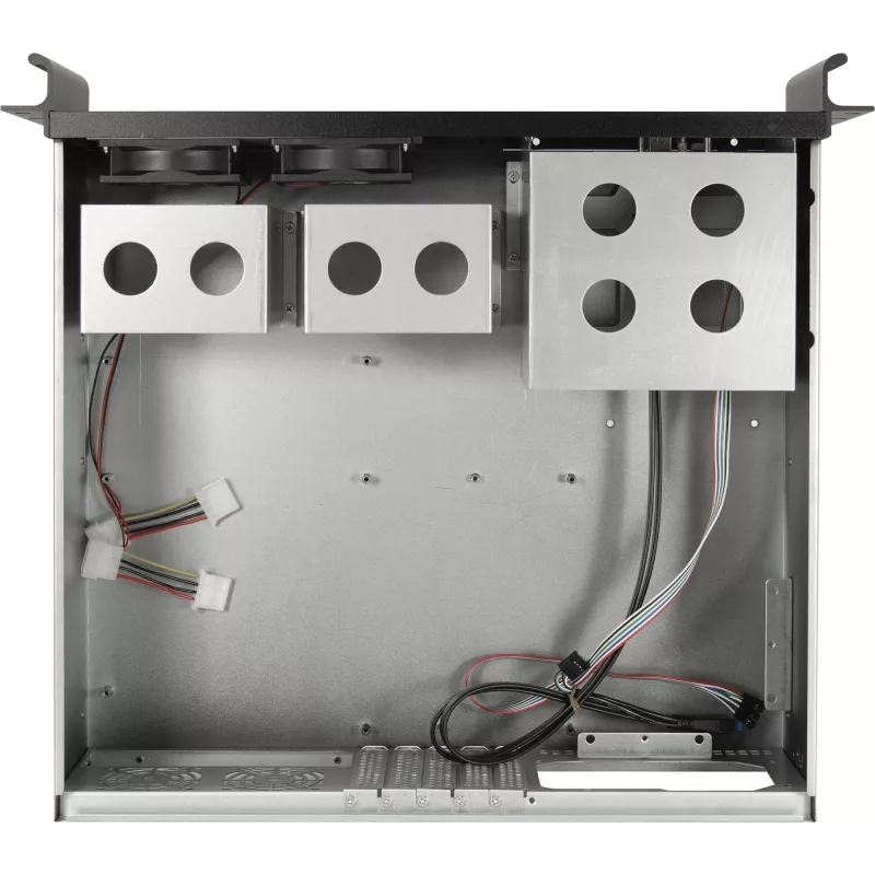 Rack διακομιστή Inter-Tech 3U-K-340L μαύρο ATX ανεμιστήρας 60mm