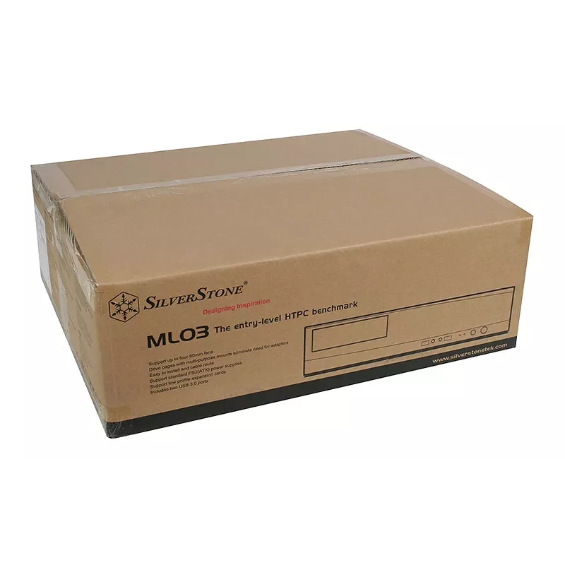 SilverStone MILO ML03 - Desktop - Micro-ATX - χωρίς τροφοδοτικό (ATX / PS/2) - μαύρο - USB/Audio (SST-ML03B-R)